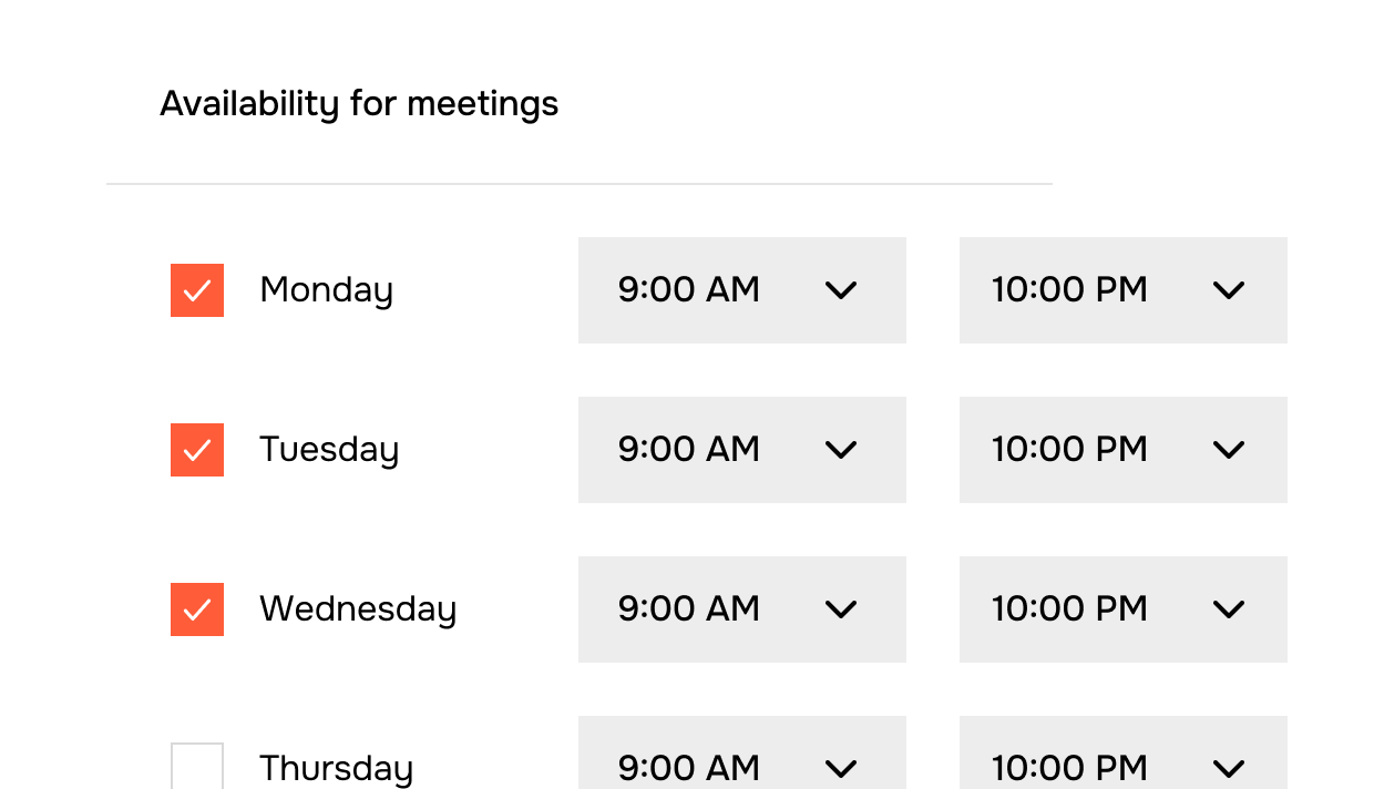 Set your rules, booking handles itself